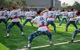 【原声现场】美加墨世界杯官网2022级学生军训——壮拳表演