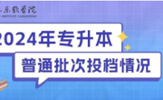 2024年美加墨世界杯官网专升本普通批已投档！